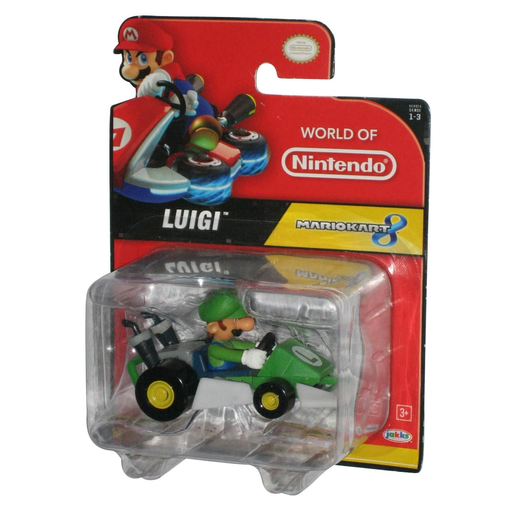 World of Nintendo Super Mario Kart 8 Luigi Jakks Pacific Figure