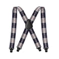 thumbnail image 3 of SGFCWSX Men's X-Back Suspenders, Elastic 4-Clip Adjustable Business Khaki, 3 of 3