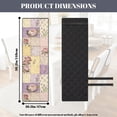 thumbnail image 6 of TSOVTHRID Rose Floral Patchwork Print Seat Cushion Covers for Kitchen Quilted Removable Anti-Slip Dining Room Chair Covers Soft Chair Seat Slipcovers with Detachable Strap, Set of 1, 6 of 7