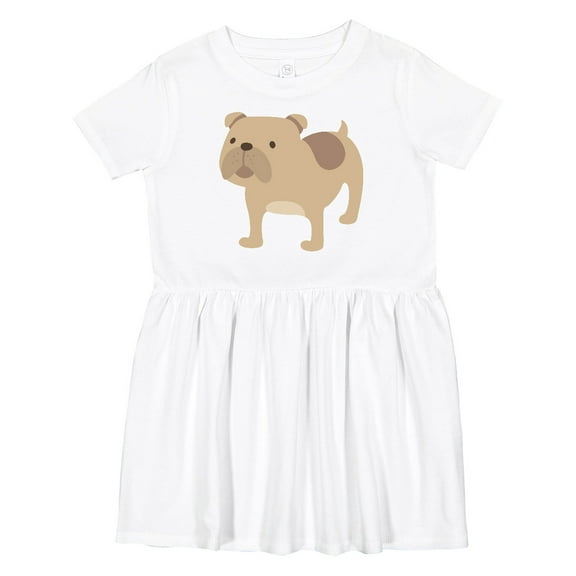 Inktastic Bulldog Girls Toddler Dress