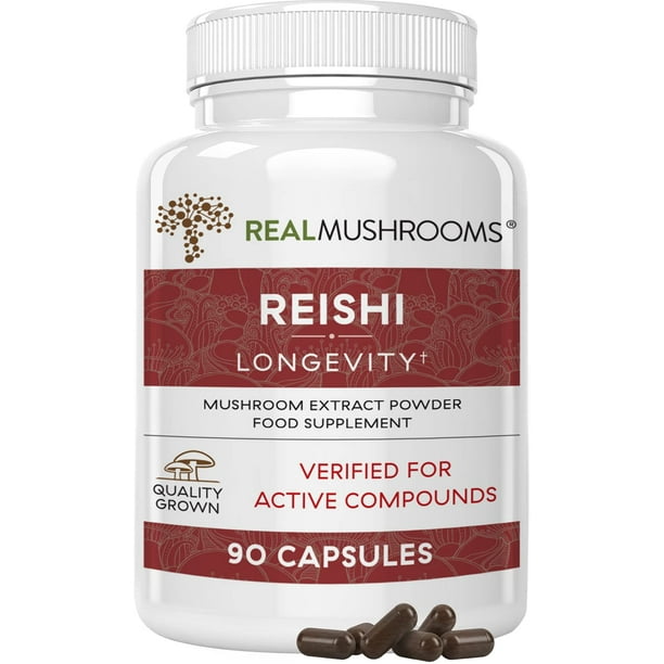 Reishi Extract Mushroom Supplements Capsules for Longevity NonGMO Reishi Capsules for