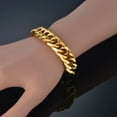 thumbnail image 4 of Mens 316L Stainless Steel Male Bracelet Wholesale Braslet Gold Silver Color Braclet Chunky Cuban Chain Link Bracelet For Man GC, 4 of 6