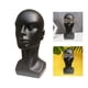 thumbnail image 4 of Cabeza de peluca masculina, maniquí, soporte para pelucas, soporte para pelucas de maniquí para exhibir pelucas Negro, 4 of 9