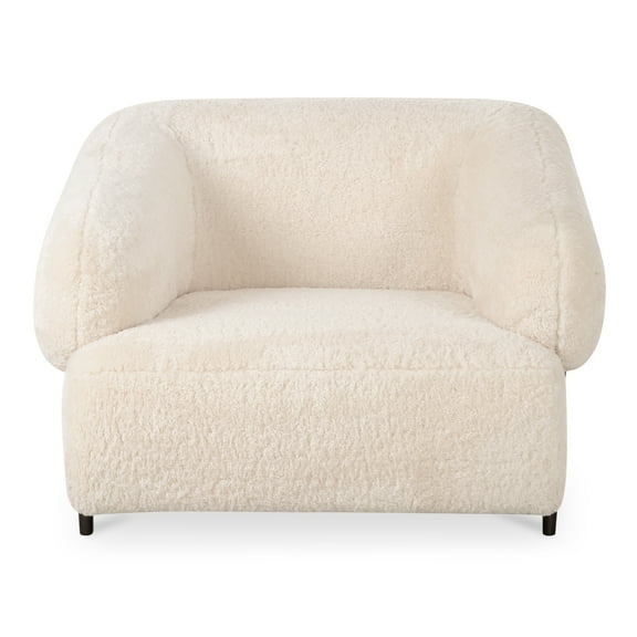 Moe's Home Collection Devlin Lounge Chair Fabric White