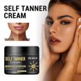 thumbnail image 2 of Crema bronceadora 3x, gel bronceador para rostro y cuerpo, loción autobronceadora, bronceador natural con protección solar, 2 of 5