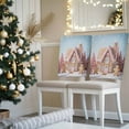 thumbnail image 3 of Pink Christmas Tree Chair Covers Set of 6 Xmas Ginger Bread Man House Snowflake Fantasy Chair Back Covers Stretch Removable Washable Slipcovers Protector for Dining Room Kitchen Party Decor, 3 of 5