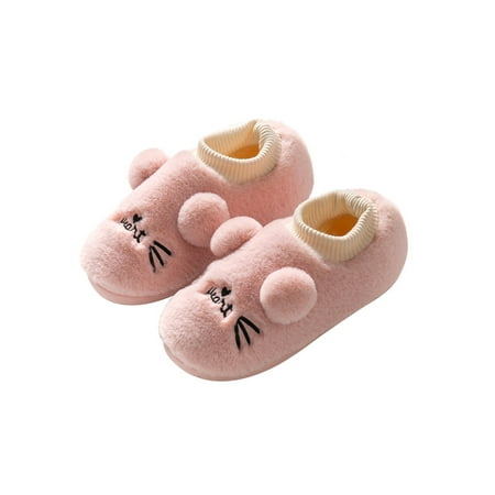 

Harsuny Women s Cozy House Slippers Warm Slip On Bedroom Shoes Indoor Fuzzy Slipper Pink 5.5-6