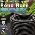 thumbnail image 3 of Non Kink, Corrugated, Flexible PVC Water Garden Hose and Pond Tubing. Thick Wall. US/UL Sizing, 3 of 4