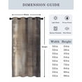 thumbnail image 6 of Abstract Paint Thermal Insulated Blackout Curtains for Bedroom 54 Length Retro Brown Gradient Mottled Art Room Darkening Curtain 1 Panel Grommet Window Curtain Drape for Living Room Nursery Room, 6 of 7