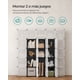 thumbnail image 5 of SONGMICS ULPC34HV1 - Juego de 12 Cubos de plástico, estantes de Almacenamiento para clóset, clóset de plástico, estantería Modular, estantería con Puertas para recámara, Sala de Estar, Blanco y Negro, 5 of 5