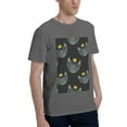thumbnail image 2 of Bingfone Faces Of The Cat Men'S Loose Fit Short-Sleeve Pocket T-Shirt, 2 of 7