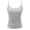 Grey, variant on Women Cami Tops Built-in Shelf Bra Square Neck Crop Tank Top Fitted Camisole Going Out Tees - Adjustable Spaghetti Strap Sleeveless Top, Basic Tank for Layering