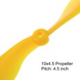 thumbnail image 4 of Unique Bargains 1045 Propellers CW CCW 10x4.5 Prop 2-Vane Fixed-Wing Yellow Replacement Props with Adapter Rings, 16 Pack, 4 of 4