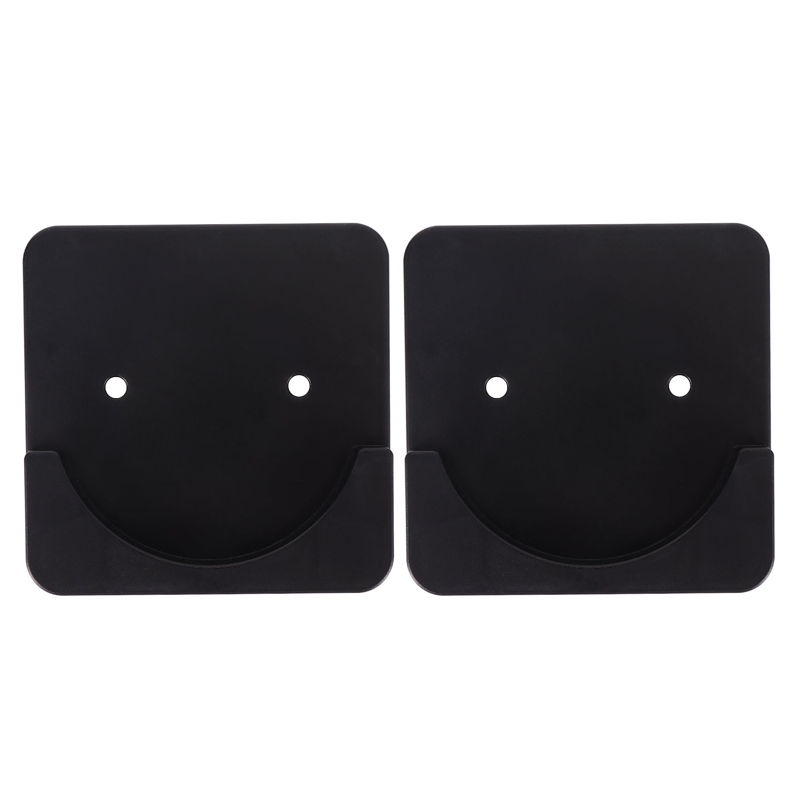 2pcs Curtain Rod Holders Adhesive Wall Mounted Shower Rod Supports