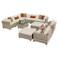thumbnail image 2 of Monterey Wicker 13 Piece Patio Conversation Set with 2 Sets of Cushion Covers, 2 of 5