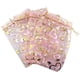 thumbnail image 3 of 200 Piezas 9X12cm Corazón Impreso Bolsas de Organza Rosadas Bolsas de Joyería Bolsas de Organza, 3 of 5
