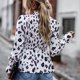 thumbnail image 4 of Ronda Masajeadores de cuello mujeres blusa moda casual transpirable elegante manga larga femenina superior para ir compras trabajo blanco M, 4 of 6
