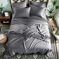thumbnail image 3 of SONORO KATE 6 Pieces Bamboo Bed Sheets Set, Luxury Rayon Derived - Deep Pockets - Wrinkle Free - Extremely Soft, Queen, Dark Gray, 3 of 9