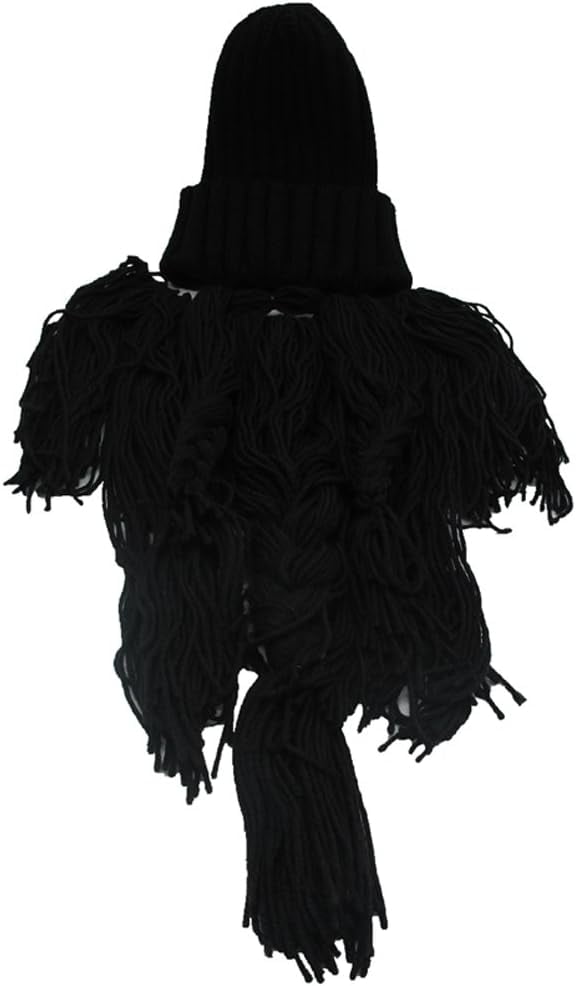YEKEYI Wig Beard Hats Handmade Knit Warm Winter Caps Ski Funny Mask Beanie for Men Women YEKEYI