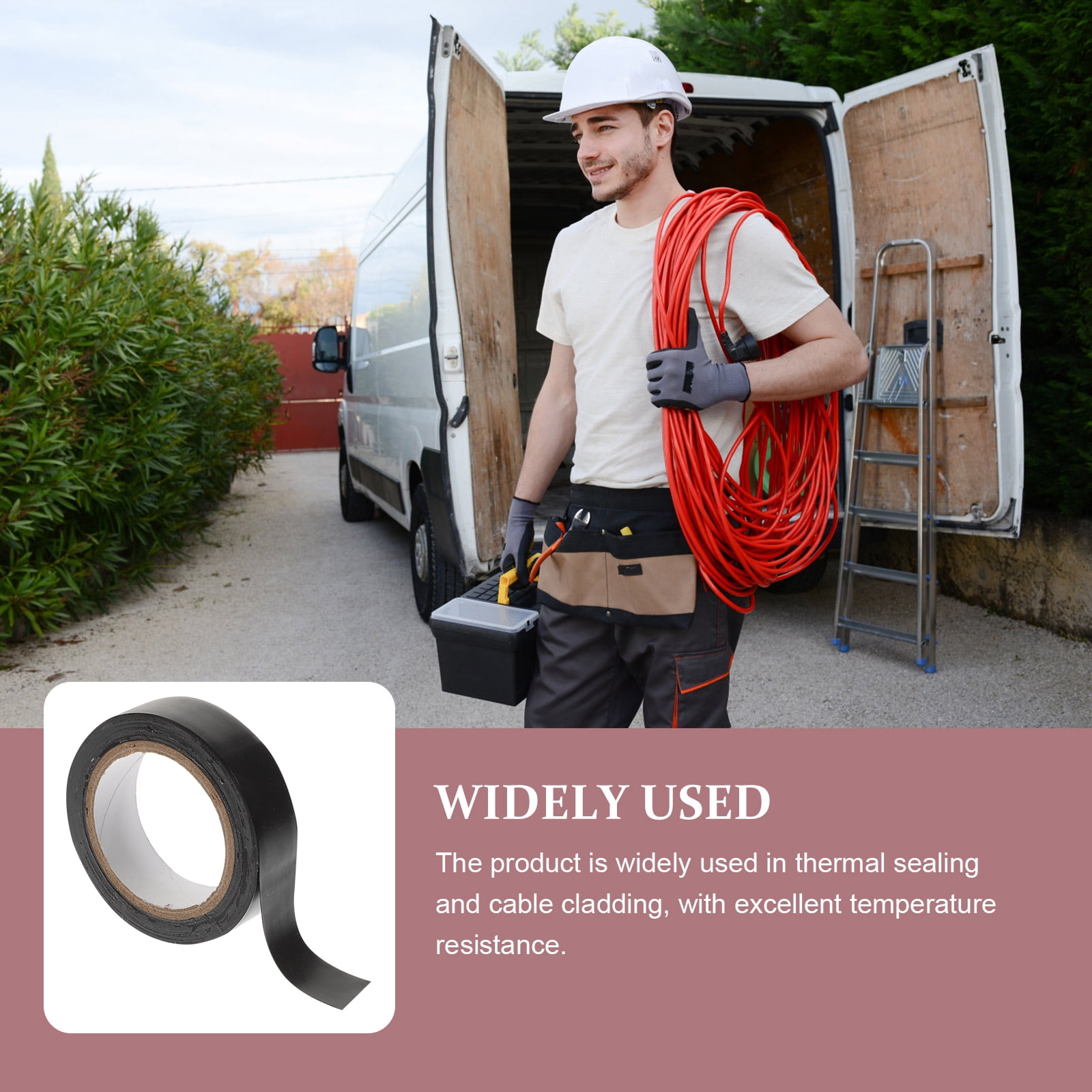 20 Rolls Insulation Tape Liquid Insulating Heat Resistant Wide Electrical Outdoor Furniture Pvc Rubber