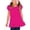 Hot Pink, variant on Pretxorve Kids Girls Summer T Shirt Crew Neck Puff Short Sleeve Solid Bottom Ruffle Top Sizes 1-15Y