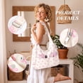 thumbnail image 5 of Gocvo Multi-Pocket Hobo Bags for Women, Corduroy Tote Bag for Casual Outings Work Shopping(Bow), 5 of 9