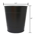 thumbnail image 3 of Better Homes & Gardens Decorative Metal Trash Can, Black, 3 of 5