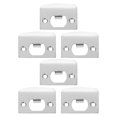 thumbnail image 3 of Miangastore 6pcs Deadbolt Strike Plate Garage Door Reinforcement Hole Filler Deadbolt Cover Plate, 3 of 8