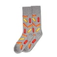 thumbnail image 3 of MeMoi Men's Tasty Hot Dogs Bamboo Blend Novelty Crew Sock - Mens - Male, 10-13, Medium Gray, 3 of 7