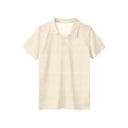 thumbnail image 6 of Dwellite Boys' Polo Shirt Striped Short Sleeve Summer Active Casual Collared for Kids Golf Shirts Back to School 2026 Orange 100, 6 of 6