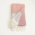 thumbnail image 4 of Mike&Co. New York Turkish Cotton Handwoven Single Throw Blankets with Tassels Red, 4 of 5