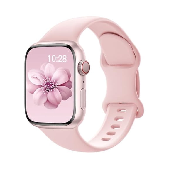 Sport Silicone Band Compatible with Apple Watch Bands 40mm 38mm 41mm 44mm 45mm 42mm 49mm Women Men,Soft Wristband Waterproof Replacement Sport Strap for iWatch Bands Series 9 8 7 6 5 4 3 2 1 SE Ultra