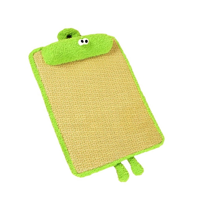 Maoww Tapis Rafraîchissants pour Chiens, Tapis Rafraîchissant pour Chiots, Intérieur, Yeux Grands, Vert, 8kg-50*40cm