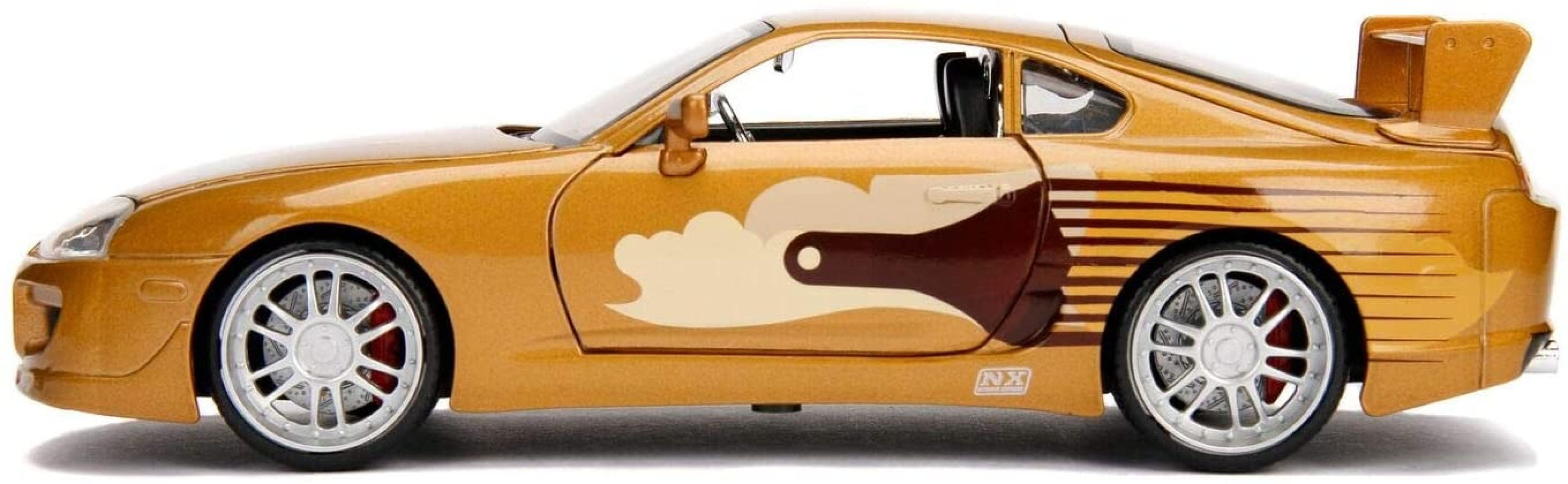 Jada Fast 2 Furious Slap Jack's Toyota Supra Die-Cast Collectible Toy Vehicle Car - Gold with Decals - 1: 24 Scale - Copper