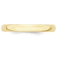 thumbnail image 2 of Auriga 10k Yellow Gold 3mm Lightweight Half Round Wedding Band for Women Size- 13.5, 2 of 5