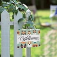 thumbnail image 2 of Cute Dogs with Sunglasses Welcome Sign Front Door PVC 14x10 inch Hanger Hello Sign Farmhouse Wall Porch Home Outside Decor, 2 of 6