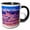 Black/White, variant on 3drose, Red Rock Canyons Overlook, Canyonlands Park. Green Canyon. Moab Ut, 11oz Magic Transforming Mug