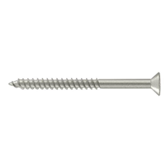 Deltana SCWS1025U15 2,5 Po Vis à Bois N° 10- Nickel Satiné - Acier