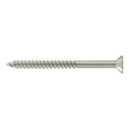 

Deltana SCWS1025U15 2.5 in. Wood Screw No. 10- Satin Nickel - Steel