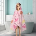 thumbnail image 6 of Ballet Princess Pattern Hooded Bath Towel，50"x30" for Ages 3 To 12 Kids, Quick Dry Lightweight Soft Microfiber Hood Beach Towel Cover Up for Kids, 6 of 7
