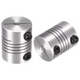 thumbnail image 6 of Uxcell 2PCS Motor Shaft 5mm to 5mm Helical Beam Coupler Coupling 25mm Dia 30mm Length, 6 of 6