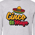 thumbnail image 4 of Inktastic Cinco De Mayo with Sombrero Long Sleeve Youth T-Shirt, 4 of 5