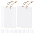 thumbnail image 1 of Miangastore Flax Rope Acrylic Tags White 2 Sets 3.5x1.9x0.04In, 1 of 9