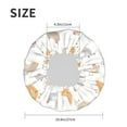 thumbnail image 3 of Bohemian Cute Cartoon Chicken Shower Cap, Reusable Bath Hair Hat for all Hair Lengths Hair Cover with Elastic Band Double Waterproof Layers Bathing Hat, 3 of 5
