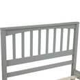 thumbnail image 6 of Harper & Bright Designs Solid Wood Twin Size Platform Bed Wooden Bed Frame with Headboard for Bedroom, Gray, 6 of 9