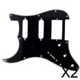 thumbnail image 1 of Paquete de 2-6 protectores de guitarra eléctrica con 11 agujeros para mano izquierda, placa antiarañazos, color negro-2 2 piezas, 1 of 9
