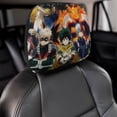 thumbnail image 4 of Anime My Hero Academia Car Headrest Cover 2 Pcs Vehicles Seat Pillow Cover Protector Accessories Decor Auto Front/Rear Seats Head Rest Cover 2 Pcs Universal Fit Most Cars Sedan SUV Van, 4 of 7