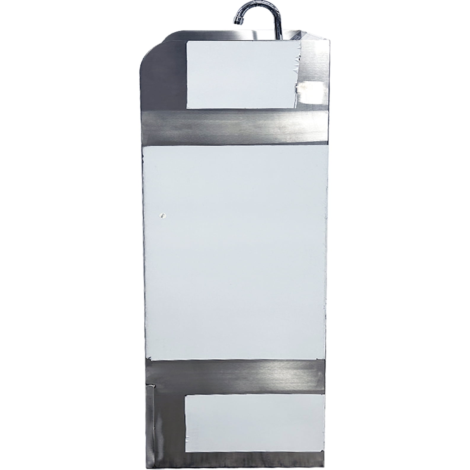 NSF 17" x 42" Hand Sink & Mop Sink Combo – Stainless Steel Utility Station with 7" Faucet