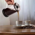 thumbnail image 5 of French Press Coffee Maker - 5 Cup - French Press Coffee Maker 600ml, French Carafe for Filter Coffee, Espresso and Tea with Triple Filter (Black), 5 of 5