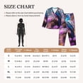 thumbnail image 4 of Honeii Beautiful Flower Blue Bird print Women's Pajama Sets Long Sleeve Button Down Sleepwear Nightwear Soft Pjs Lounge Sets-Large, 4 of 7